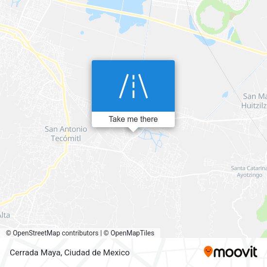Mapa de Cerrada Maya