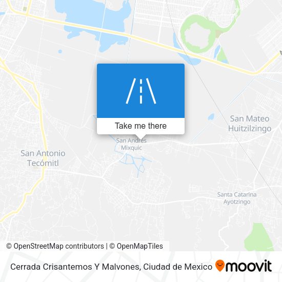 Mapa de Cerrada Crisantemos Y Malvones