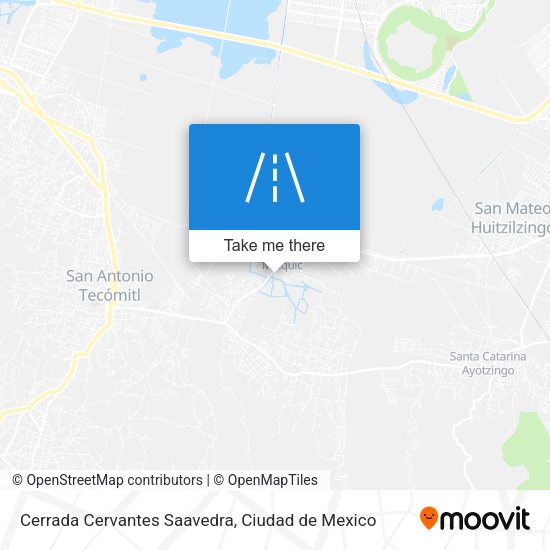 Mapa de Cerrada Cervantes Saavedra
