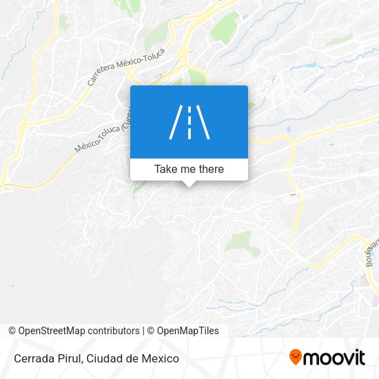 Cerrada Pirul map