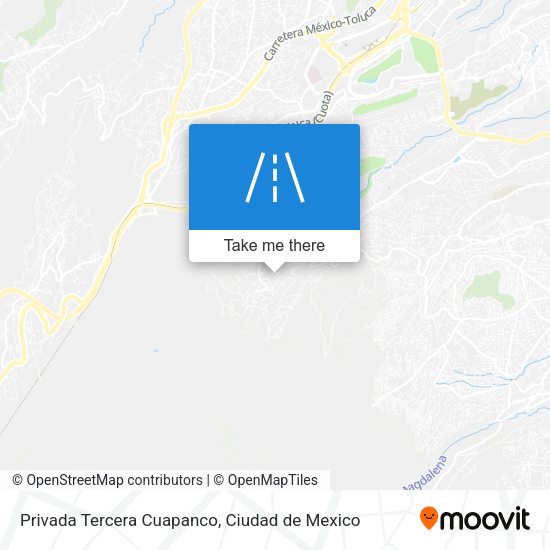 Privada Tercera Cuapanco map