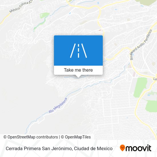 Cerrada Primera San Jerónimo map