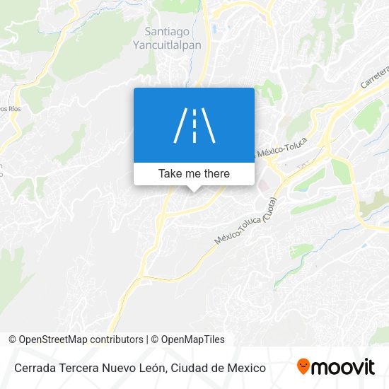 Cerrada Tercera Nuevo León map