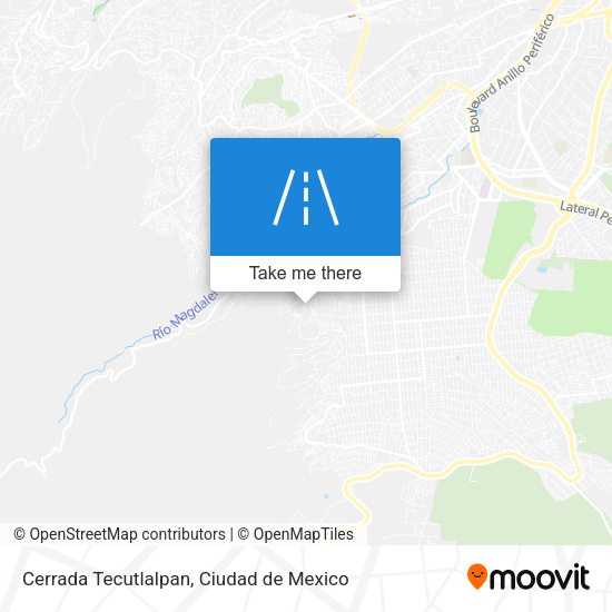 Cerrada Tecutlalpan map