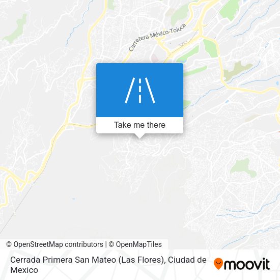 Cerrada Primera San Mateo (Las Flores) map