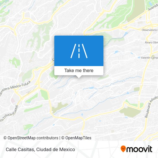 Calle Casitas map