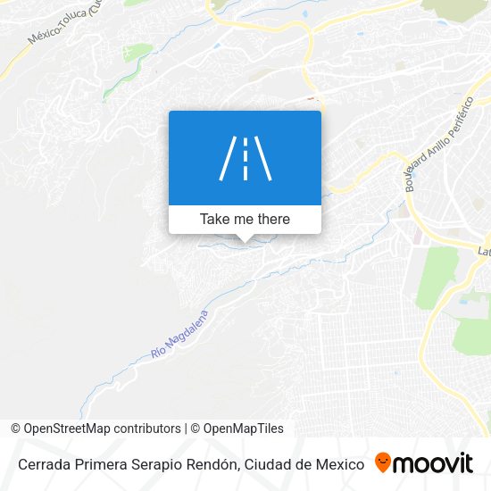 Cerrada Primera Serapio Rendón map