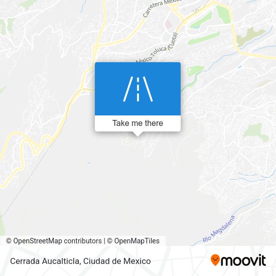 Mapa de Cerrada Aucalticla