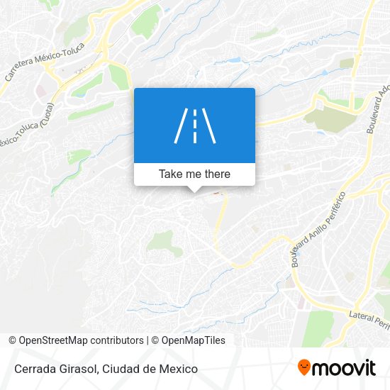 Cerrada Girasol map