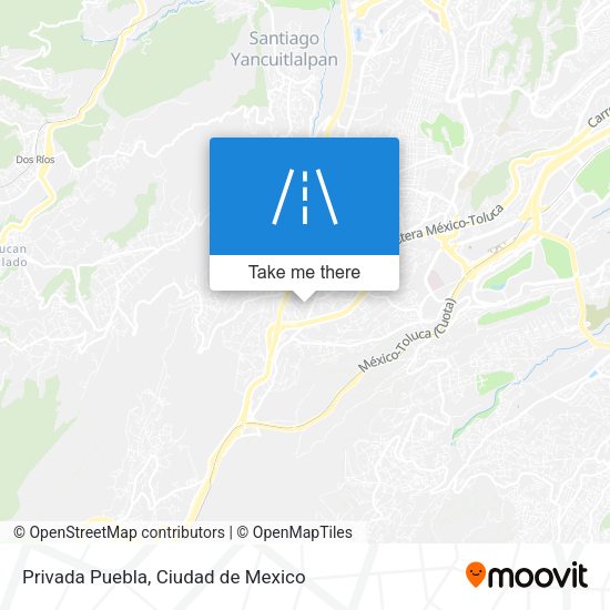 Privada Puebla map