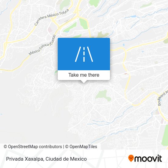 Mapa de Privada Xaxalpa