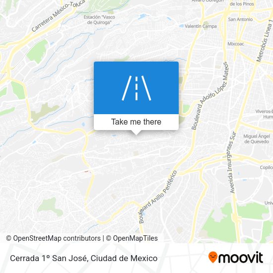 Cerrada 1º San José map