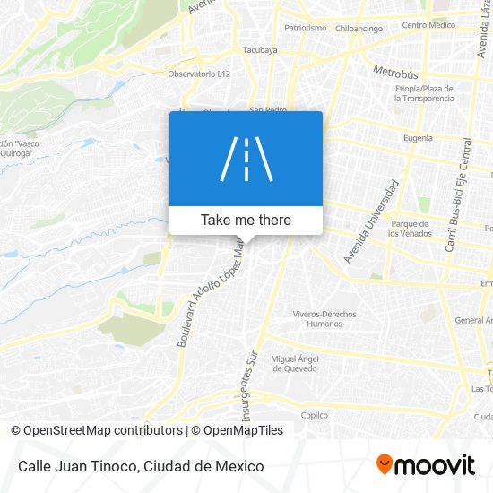 Calle Juan Tinoco map