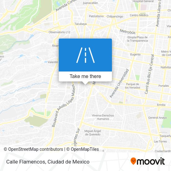 Mapa de Calle Flamencos