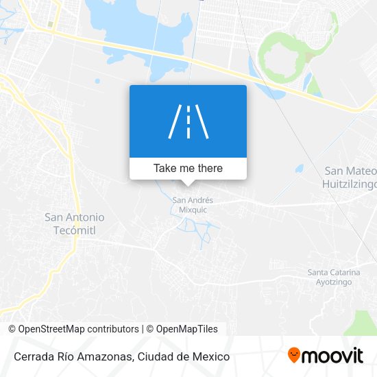 Cerrada Río Amazonas map