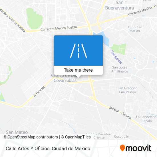Calle Artes Y Oficios map