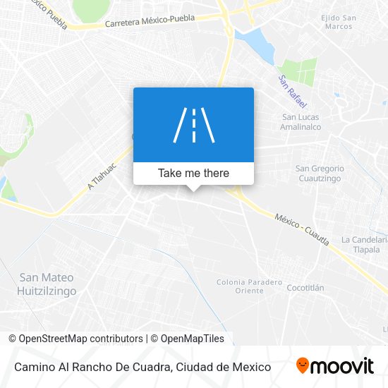 Camino Al Rancho De Cuadra map