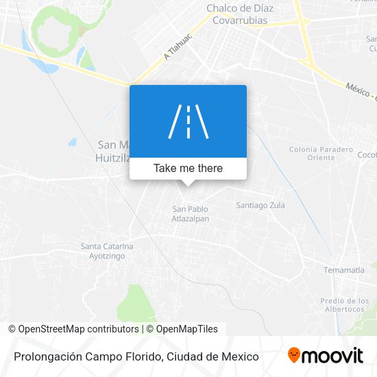 Prolongación Campo Florido map