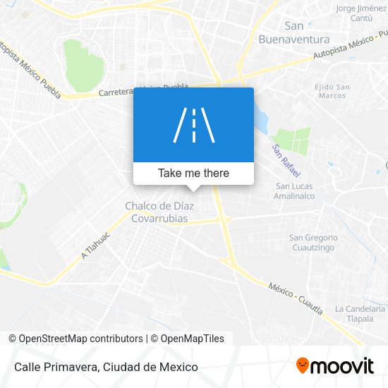 Calle Primavera map