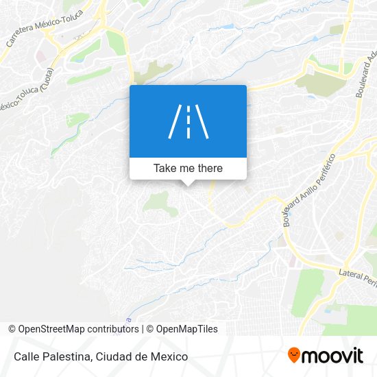 Calle Palestina map
