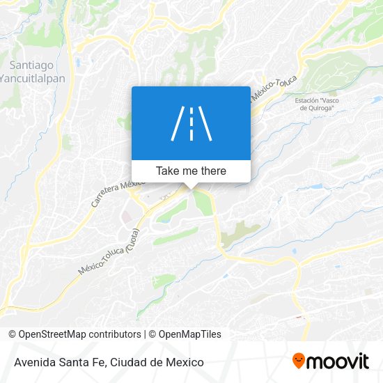 Avenida Santa Fe map