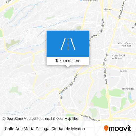 Mapa de Calle Ana María Gallaga