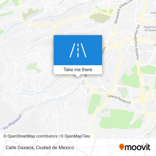 Mapa de Calle Oaxaca