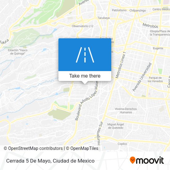 Cerrada 5 De Mayo map