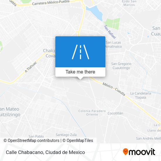 Calle Chabacano map