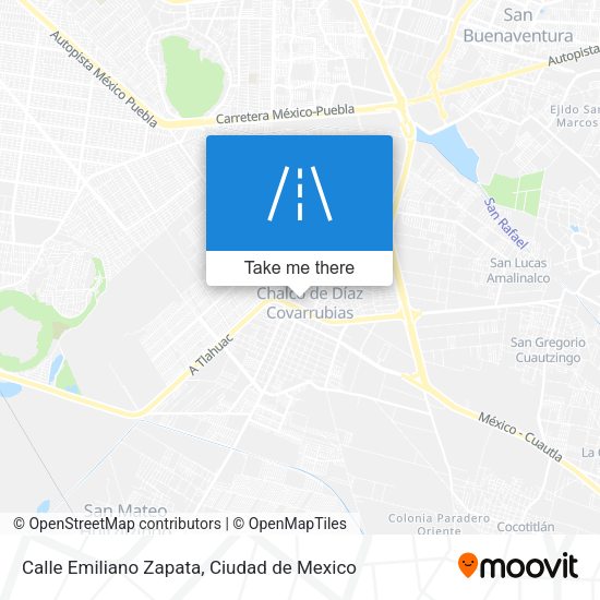 Mapa de Calle Emiliano Zapata