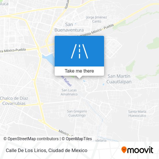 Mapa de Calle De Los Lirios