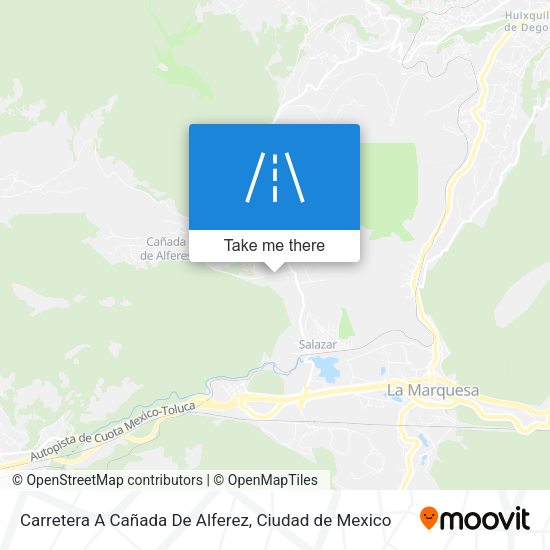 Carretera A Cañada De Alferez map