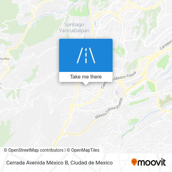 Cerrada Avenida México B map