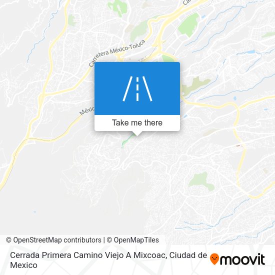 Mapa de Cerrada Primera Camino Viejo A Mixcoac