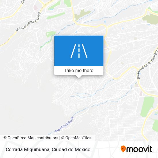 Mapa de Cerrada Miquihuana