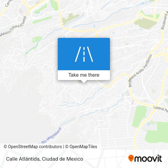 Mapa de Calle Atlántida