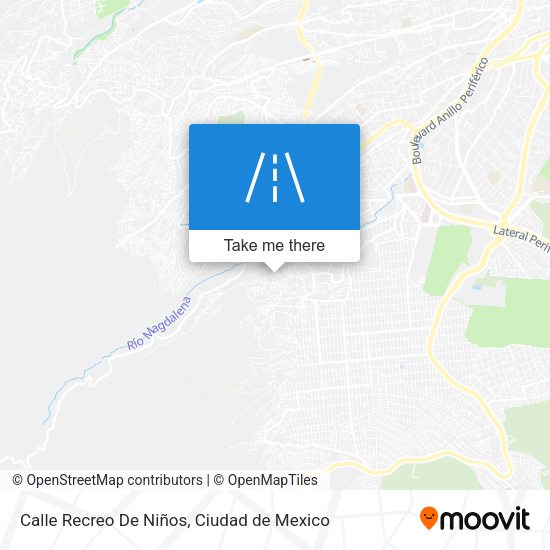 Mapa de Calle Recreo De Niños