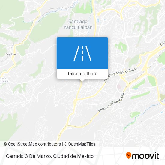 Mapa de Cerrada 3 De Marzo