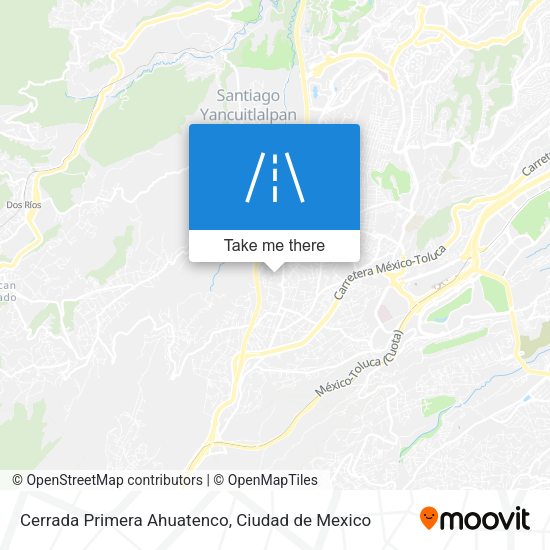 Mapa de Cerrada Primera Ahuatenco