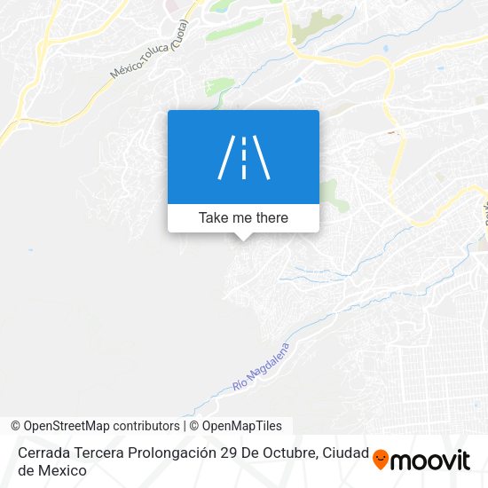 Mapa de Cerrada Tercera Prolongación 29 De Octubre