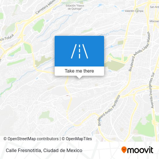 Mapa de Calle Fresnotitla