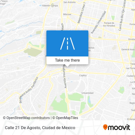 Calle 21 De Agosto map