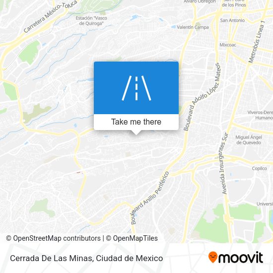 Cerrada De Las Minas map