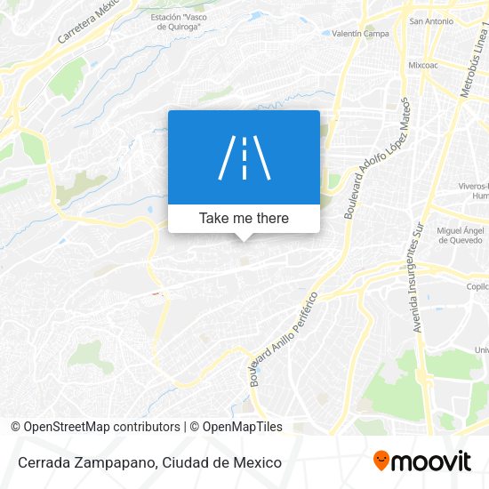 Cerrada Zampapano map