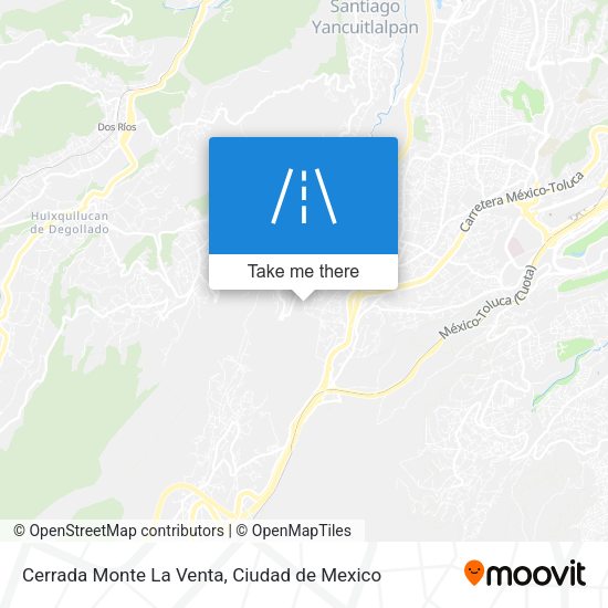 Mapa de Cerrada Monte La Venta