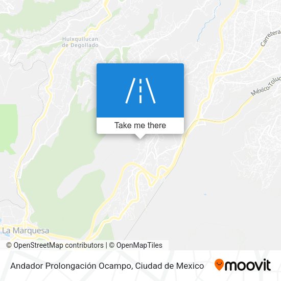 Andador Prolongación Ocampo map