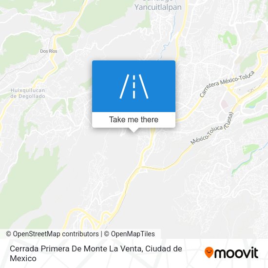 Cerrada Primera De Monte La Venta map