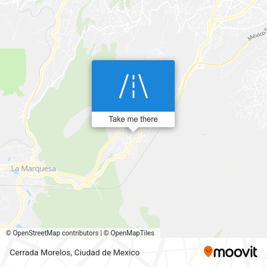 Mapa de Cerrada Morelos