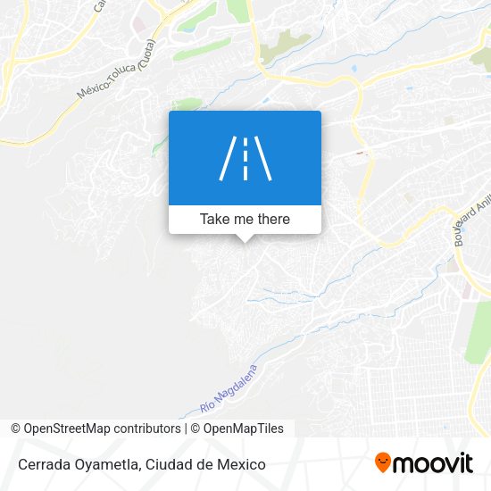 Cerrada Oyametla map