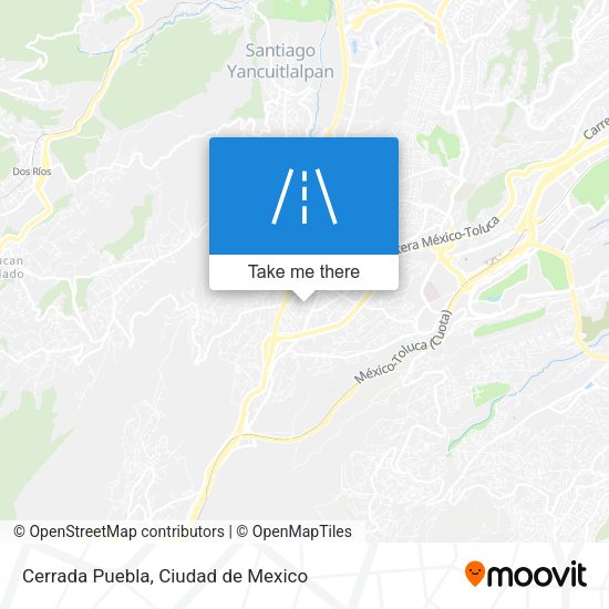 Cerrada Puebla map